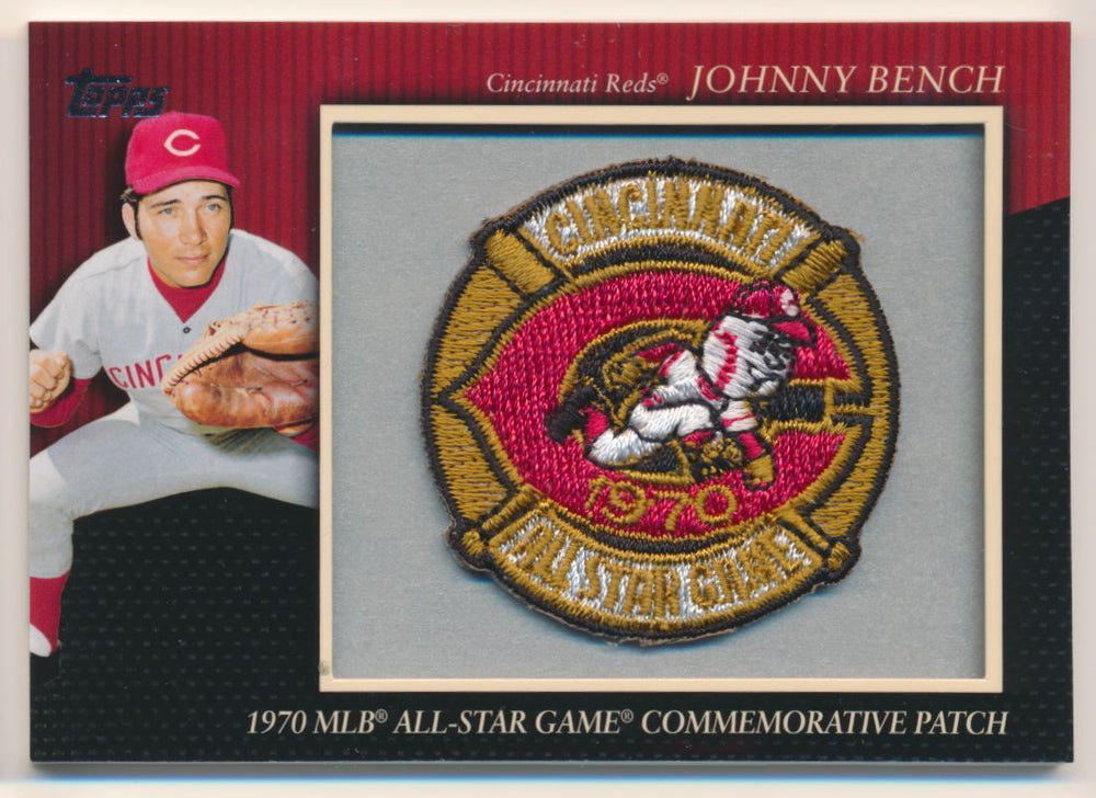 Johnny Bench 2010 Topps Commemorative Patch Series Mint Card #MCP-52