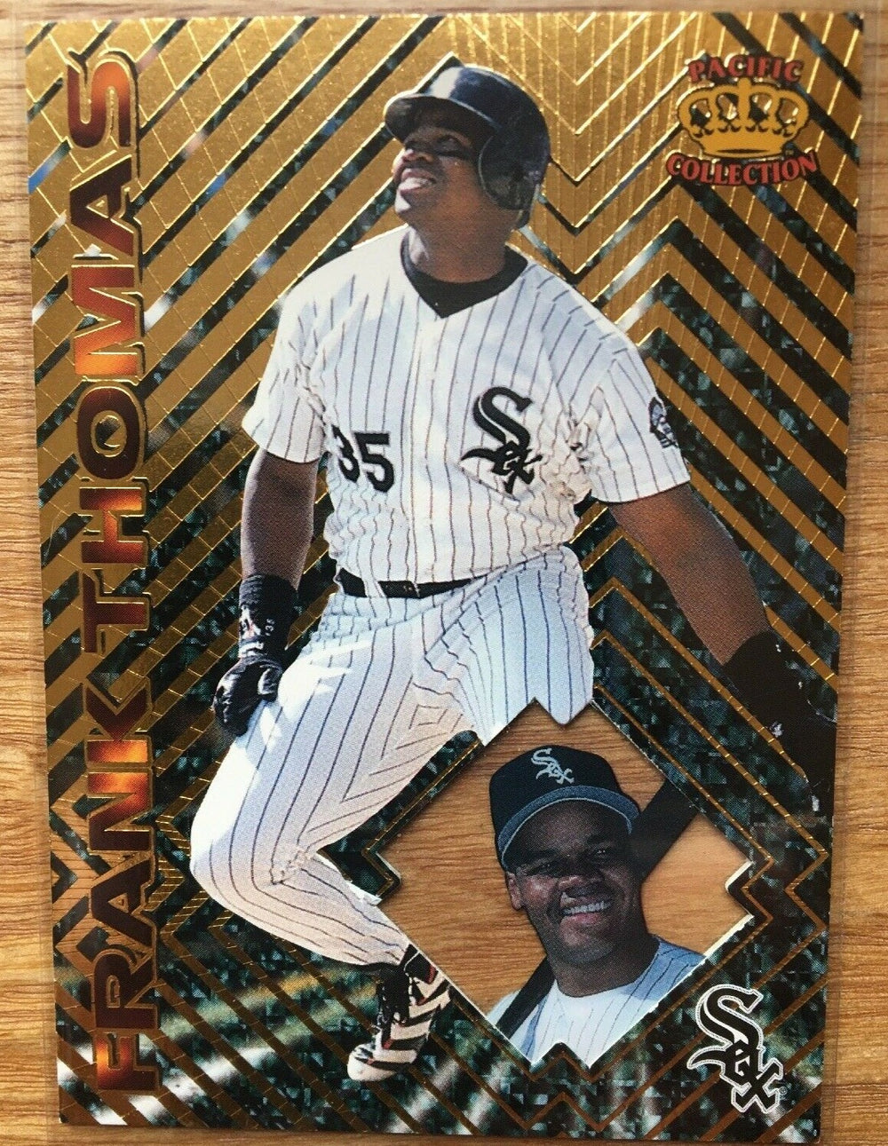 Frank Thomas 1997 Pacific Crown Collection Prism Series Mint Card #22