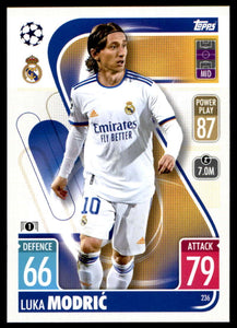 Luka Modric 2021 2022 Topps Match Attax UEFA Champions League Series Mint Card #236