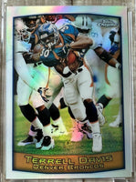 Terrell Davis 1999 Topps Chrome Refractor Series Mint Card #100
