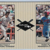 Don Mattingly and Kirby Puckett 2002 Fleer Greats Dueling Duos Series Mint Card #6DD
