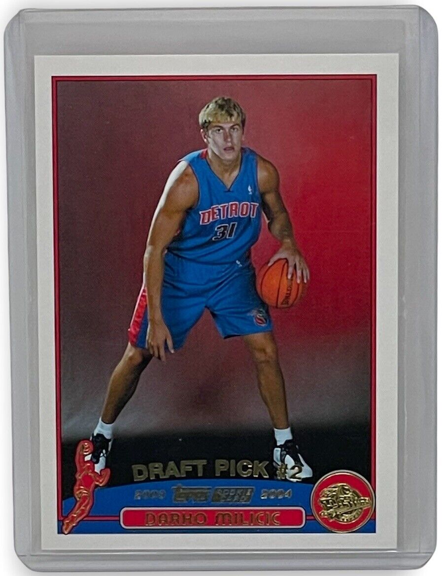 Darko Milicic 2003 2004 Topps Collection Gold Foil Series Mint Rookie Card #222