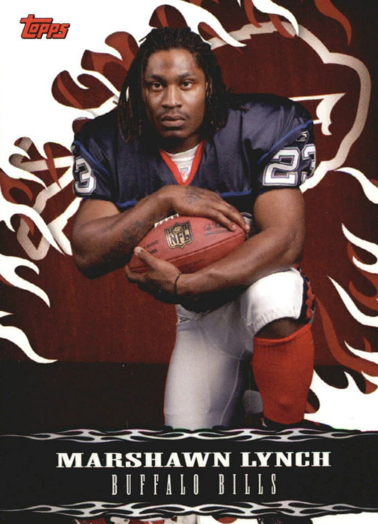 Marshawn Lynch 2007 Topps Red Hot Rookies Series Mint Rookie Card #5
