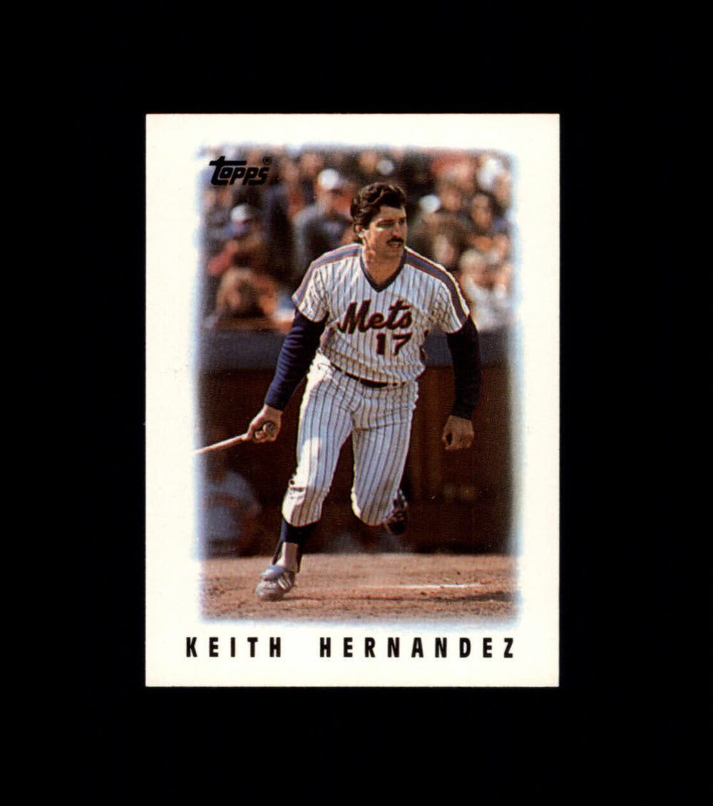 Keith Hernandez 1986 Topps Mini Major League Leaders Series Card #53