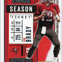 Tom Brady 2020 Panini Contenders Season Ticket Series Mint Card #12