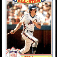 Keith Hernandez 1987 Topps '86 All-Star Glossy Series Card #2