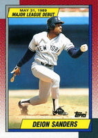 Deion Sanders 1989 Topps Major League Debut Series Mint Rookie Card #108
