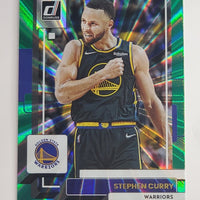 Stephen Curry 2022 2023 Panini Donruss Green Laser Series Mint Card #116