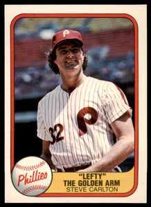 Steve Carlton 1981 Fleer Lefty The Golden Arm Series Mint Card #660