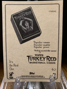 Shaquille O'Neal 2006 2007 Topps Turkey Red Series AD PARALLEL Mint Card #40