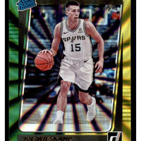 Joe Wieskamp 2021 2022 Panini Donruss Rated Rookie Green and Yellow Laser Series Mint Card #230