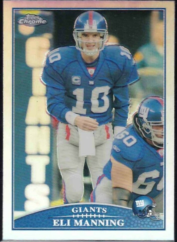 Eli Manning 2009 Topps Chrome Series Mint Card #TC91