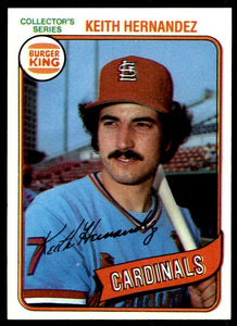Keith Hernandez 1980 Topps Burger King Series Card #16