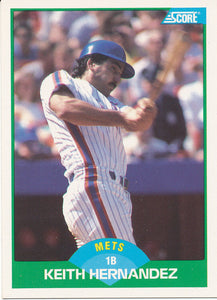 Keith Hernandez 1989 Score Series Card #41