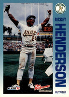 Rickey Henderson 1992 Fleer 7 Eleven/Citgo The Performer Series Mint Card #17
