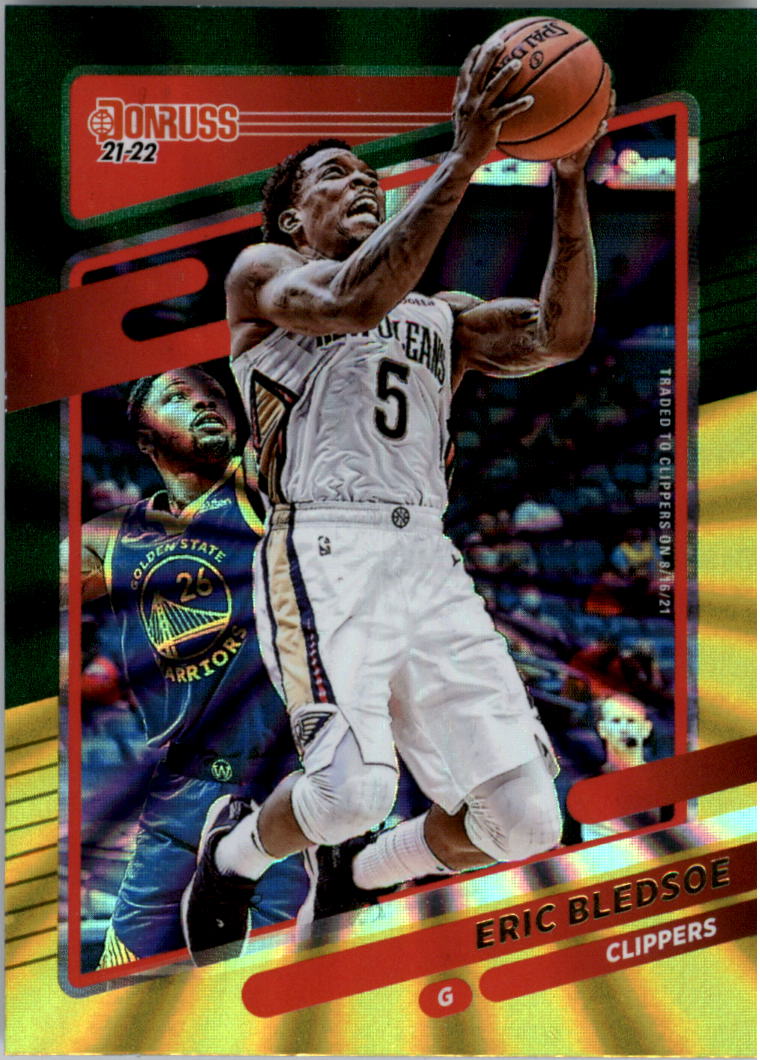 Eric Bledsoe 2021 2022 Panini Donruss Green and Yellow Laser Series Mint Card #101