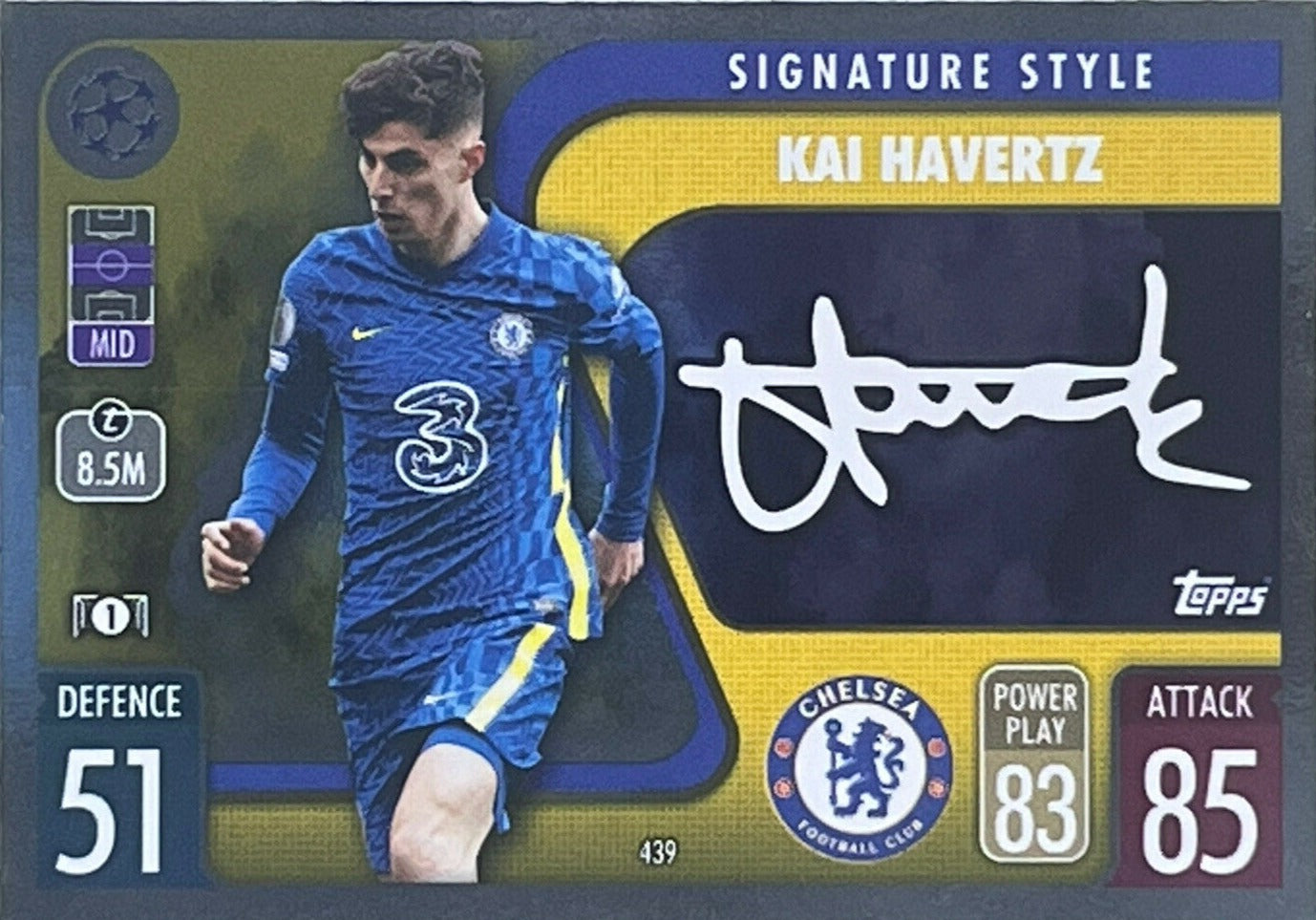 Kai Havertz 2021 2022 Topps Match Attax Signature Style Series