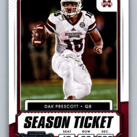 Dak Prescott 2021 Panini Contenders Draft Season Ticket Series Mint Card #24