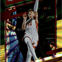 Tyler Herro 2021 2022 Panini Donruss Green and Yellow Laser Series Mint Card #114