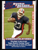 Marshawn Lynch 2007 Topps Rookie Fantasy Challenge Series Mint Card #3
