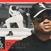 Frank Thomas 2000 Fleer Tradition Dividends Series Mint Card #6