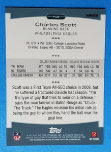 Charles Scott 2010 Topps Platinum Refractor Series Mint Rookie Card #54