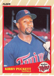 Kirby Puckett 1989 Fleer Baseball Superstars Series Mint Card #33