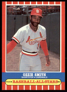 Ozzie Smith 1987 Fleer Baseball All-Stars Series Mint Card #41