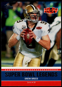 Drew Brees 2011 Topps Super Bowl Legends Series Mint Card #SBL-XLIV