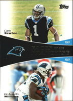Cam Newton 2011 Topps Faces of the Franchise Series Mint Rookie Card #FF-NW with DeAngelo Williams
