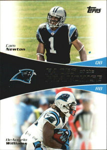 Cam Newton 2011 Topps Faces of the Franchise Series Mint Rookie Card #FF-NW with DeAngelo Williams
