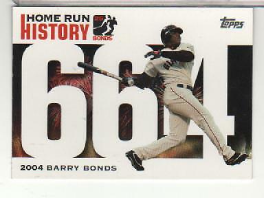 Barry Bonds 2006 Topps Home Run History Series Mint Card #BB-664
