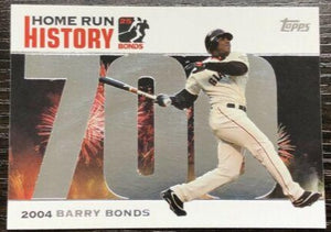 Barry Bonds 2006 Topps Home Run History Silver Series Mint Card #BB-700
