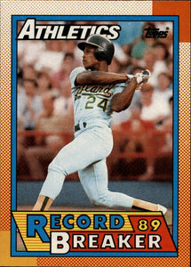 Rickey Henderson 1990 O-Pee-Chee Record Breaker Series Mint Card #7