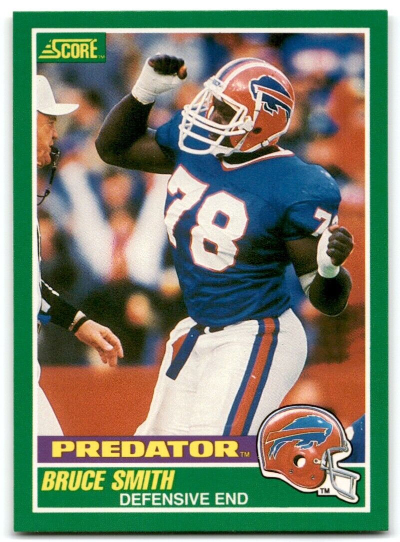 Bruce Smith 1989 Score Predator Series Mint Card #325