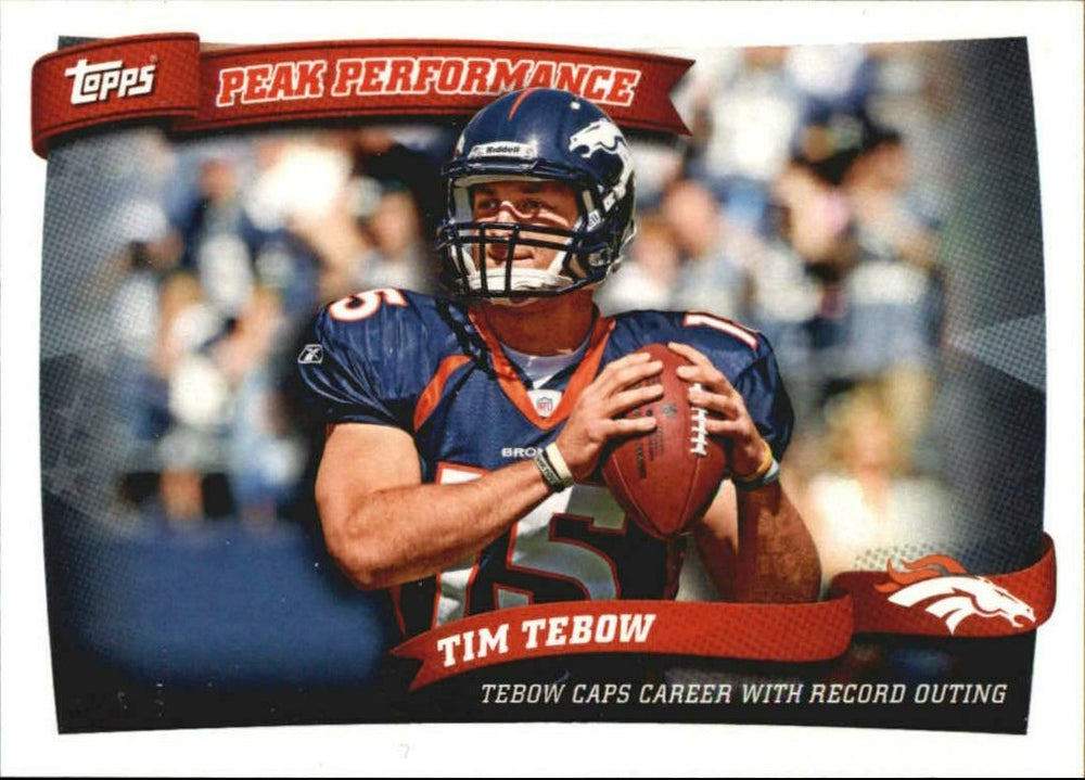 Tim Tebow 2010 Topps Peak Performance Series Mint Card #PP2