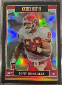 Tony Gonzalez 2006 Topps Chrome SSP BLACK Refractor Series Mint Card #96. Only 199 Made!