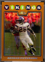 Adrian Peterson 2008 Topps Chrome Gold Refractor FACTORY SET EXCLUSIVE Mint Card #298
