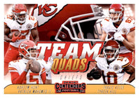 Patrick Mahomes II 2018 Panini Contenders Team Quads Series Mint 2nd Year Card #TQ-3 with Travis Kelce+
