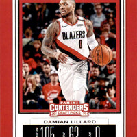 Damian Lillard 2019 2020 Panini Contenders Draft Picks Season Ticket Series Mint Card #11