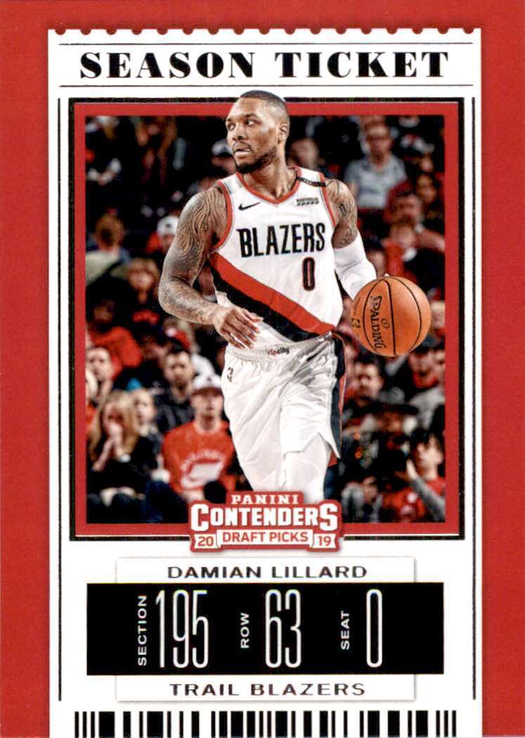 Damian Lillard 2019 2020 Panini Contenders Draft Picks Season Ticket Series Mint Card #11