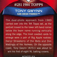 Tony Gwynn 2011 Topps 60 Years Of Topps Series Mint Card #60YOT33