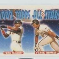 Frank Thomas 1993 Topps Micro Series Mint Mini Card #401 with Fred McGriff