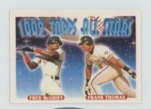 Frank Thomas 1993 Topps Micro Series Mint Mini Card #401 with Fred McGriff