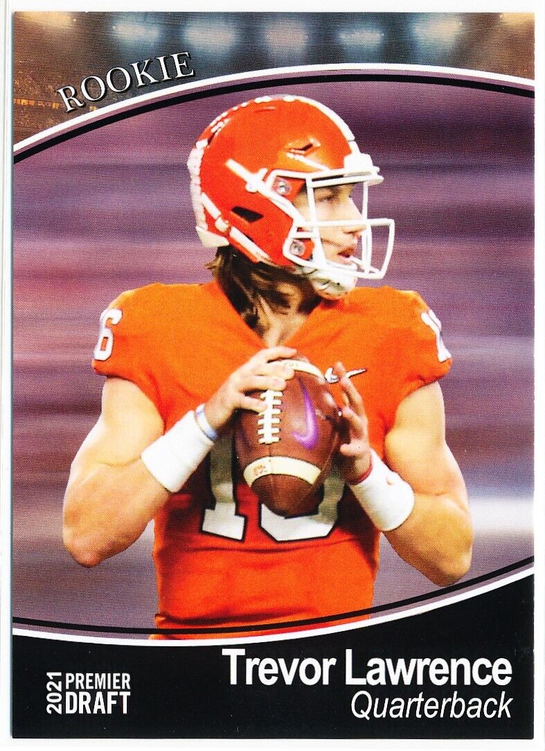 Trevor Lawrence 2021 Leaf Draft All American Rookie Card #50