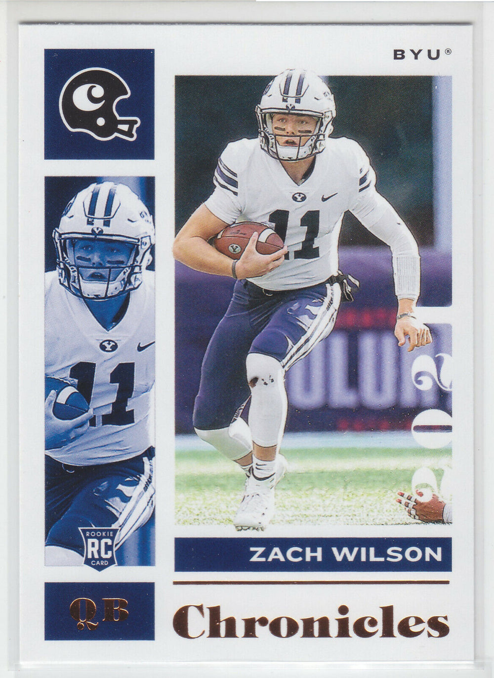 Zach Wilson 2021 Panini Chronicles Draft Picks BRONZE Parallel Series Mint ROOKIE Card #4