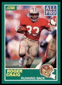 Roger Craig 1989 Score All Pro Series Mint Card #297