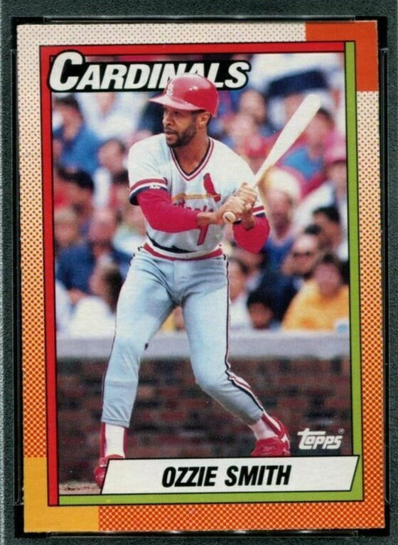 Ozzie Smith St. Louis Cardinals Autographed 1990 Leaf Series 1