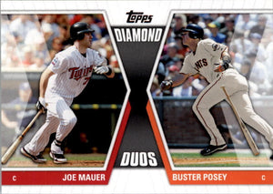 Buster Posey 2011 Topps Diamond Duos Series Mint Card #DD-MP with Joe Mauer
