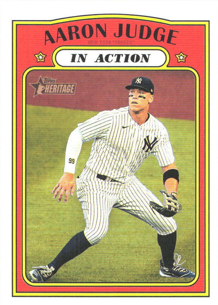 Aaron Judge 2021 Topps Heritage In Action Series Mint Card #122